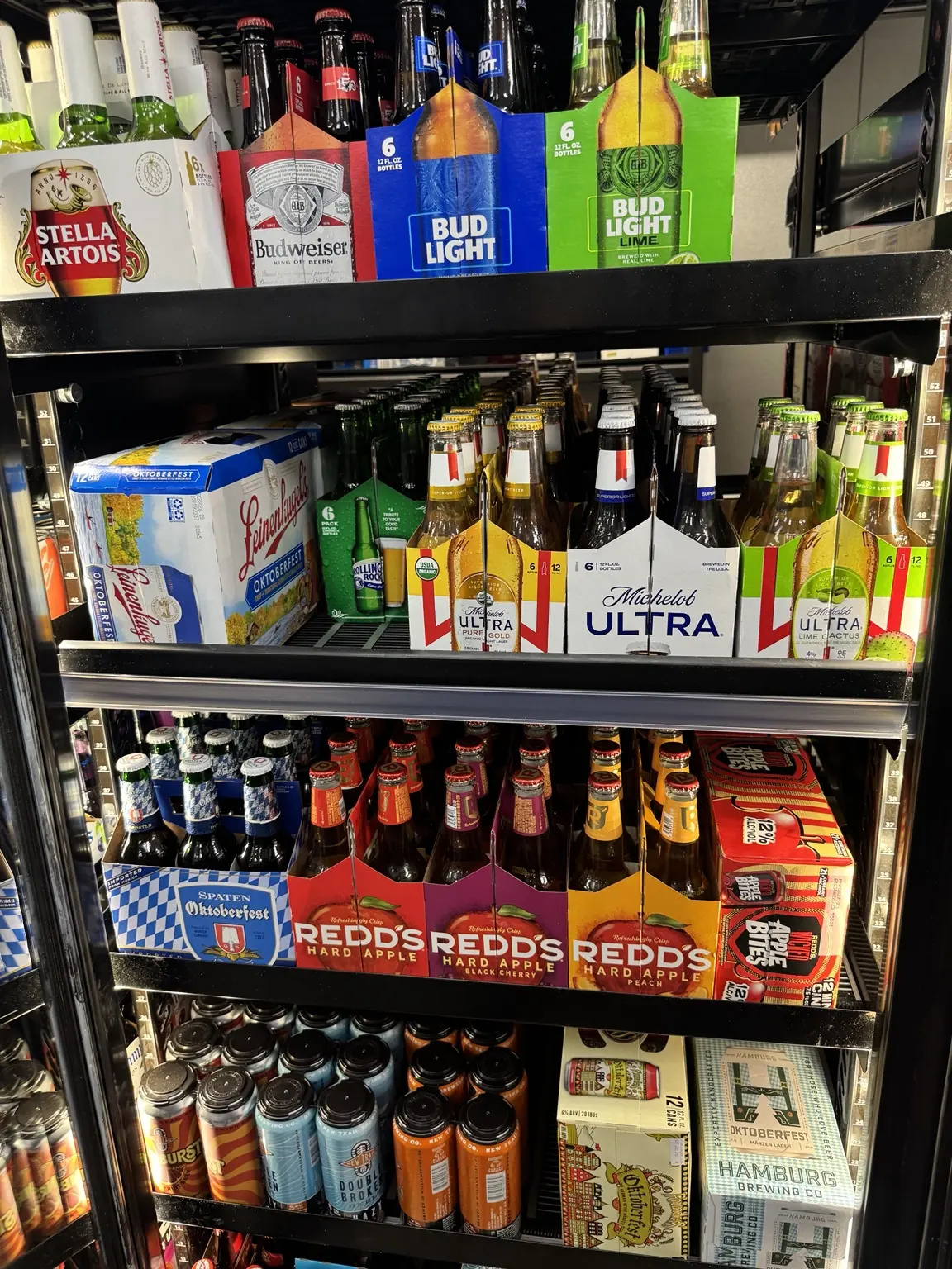 Beer cooler selection at Jack's Independent Service