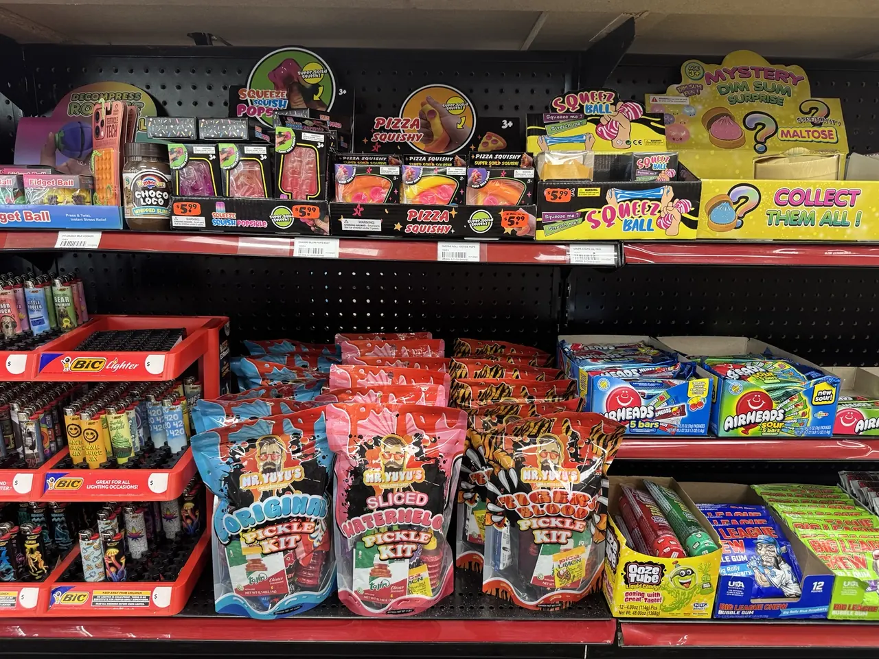 Squishy toys, fidget items and novelty products stocked at Jack's in Darlington, PA